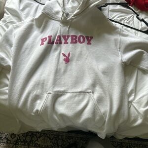 Playboy Hoodie with Pink Accents